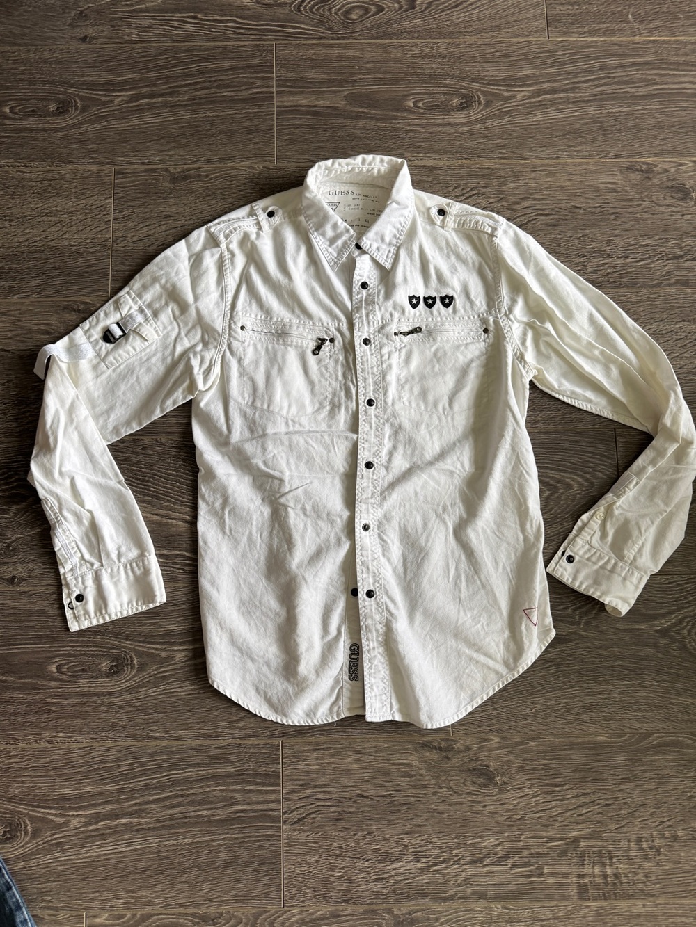 Pick 2 items for $20. GUESS Men’s White Casual Button-Down Shirt